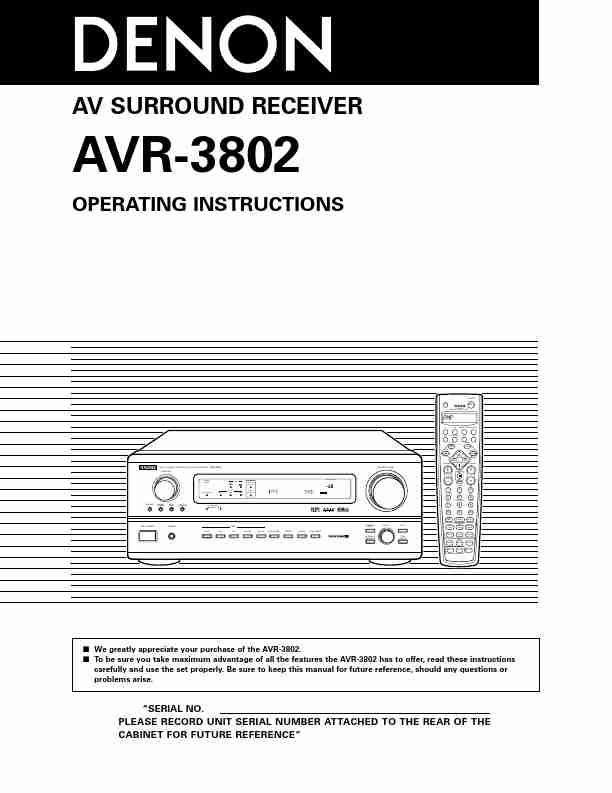Denon Stereo System AVR-3802-page_pdf